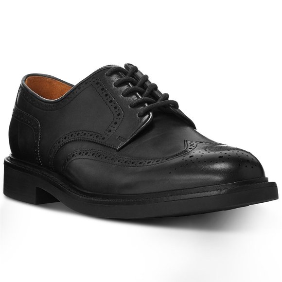 Polo Ralph Lauren Asher Wing Tip‎ Oxfords Shoes Men’s Size 11.5 Black $195 NEW $195 Polo Ralph Lauren Asher Wing Tip Oxfords Shoes Men main image 2